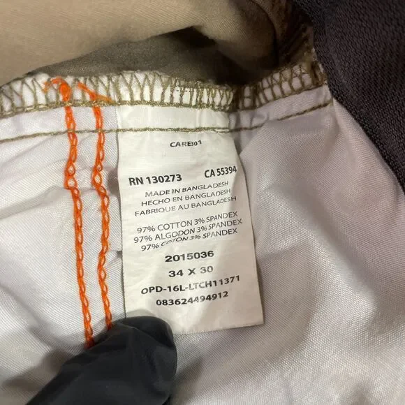 Lee Extreme Motion Pants Mens Size 34x30 Straight Fit Tapered Leg Tan Stretch - Picture 8 of 15